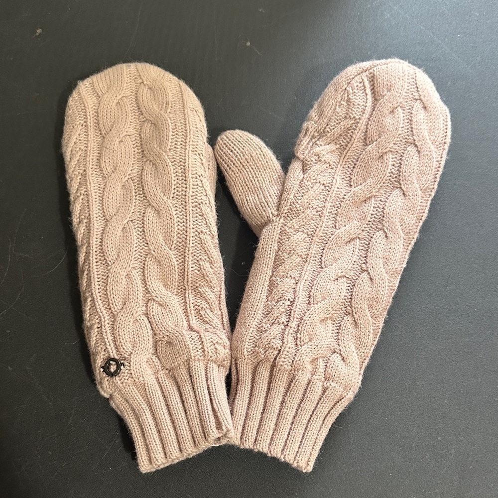 Skora blush pink convertible mittens